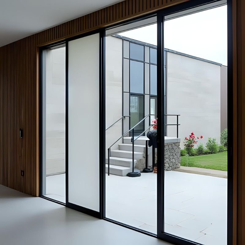 Modern commercial building with professional screening installation in Tampa, FL