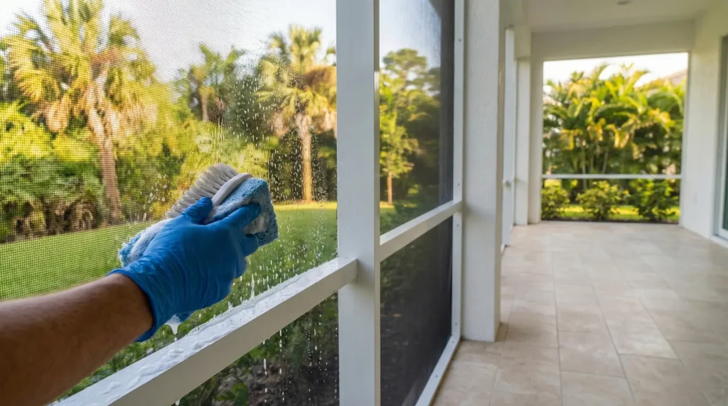 How to Clean Screens on Porch of Florida Home