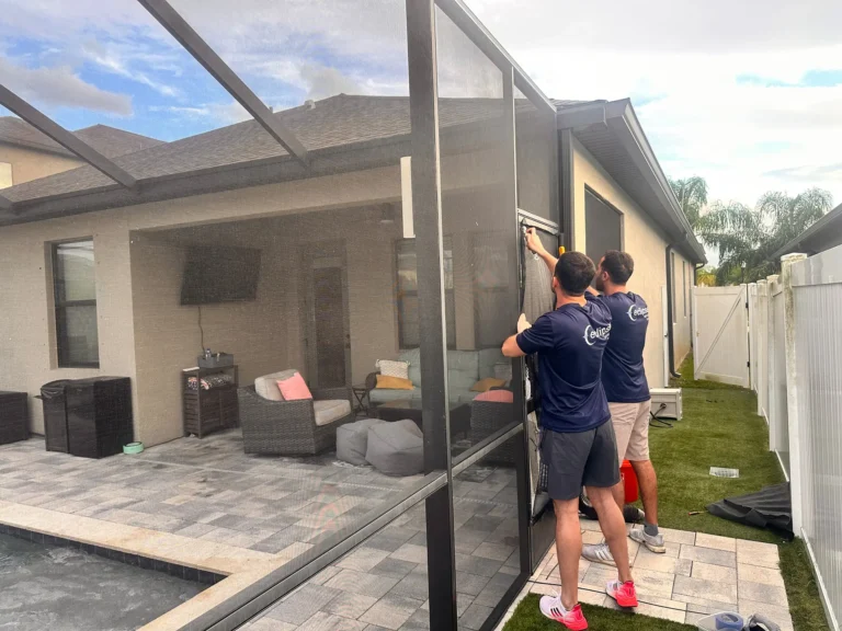 Pool Screen Enclosure Repair, Aluminum Enclosure Screen Repair Tampa, Florida
