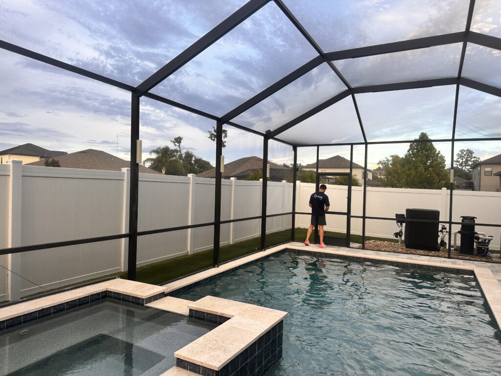 Pool Screen Enclosure Inspection in Florida by Eclipse Service Hub