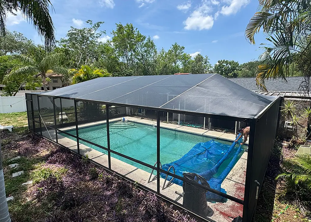 Pool Enclosure Rescreening - After T