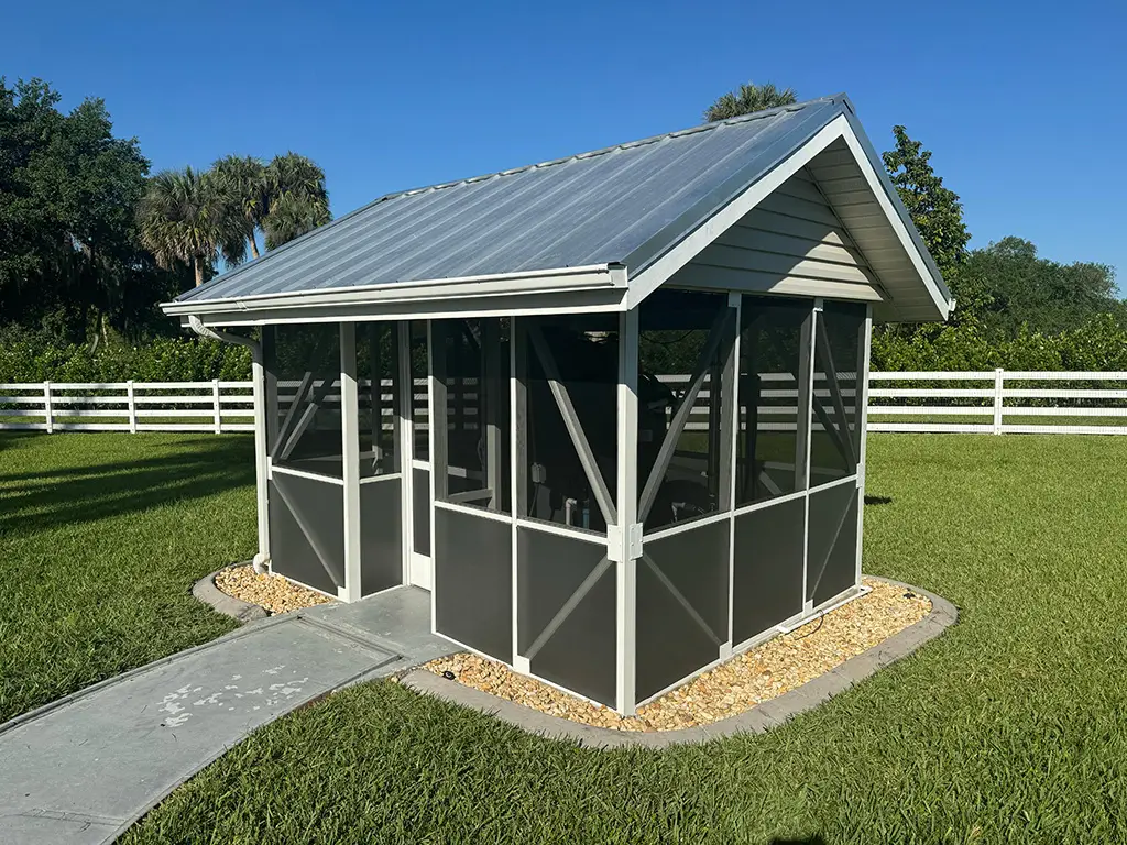 Aluminum Screen Room Enclosure Installation After