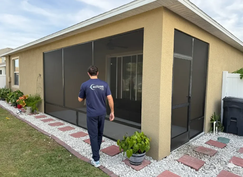 Lanai Screen Enclosure Inspection in Florida by Eclipse Service Hub