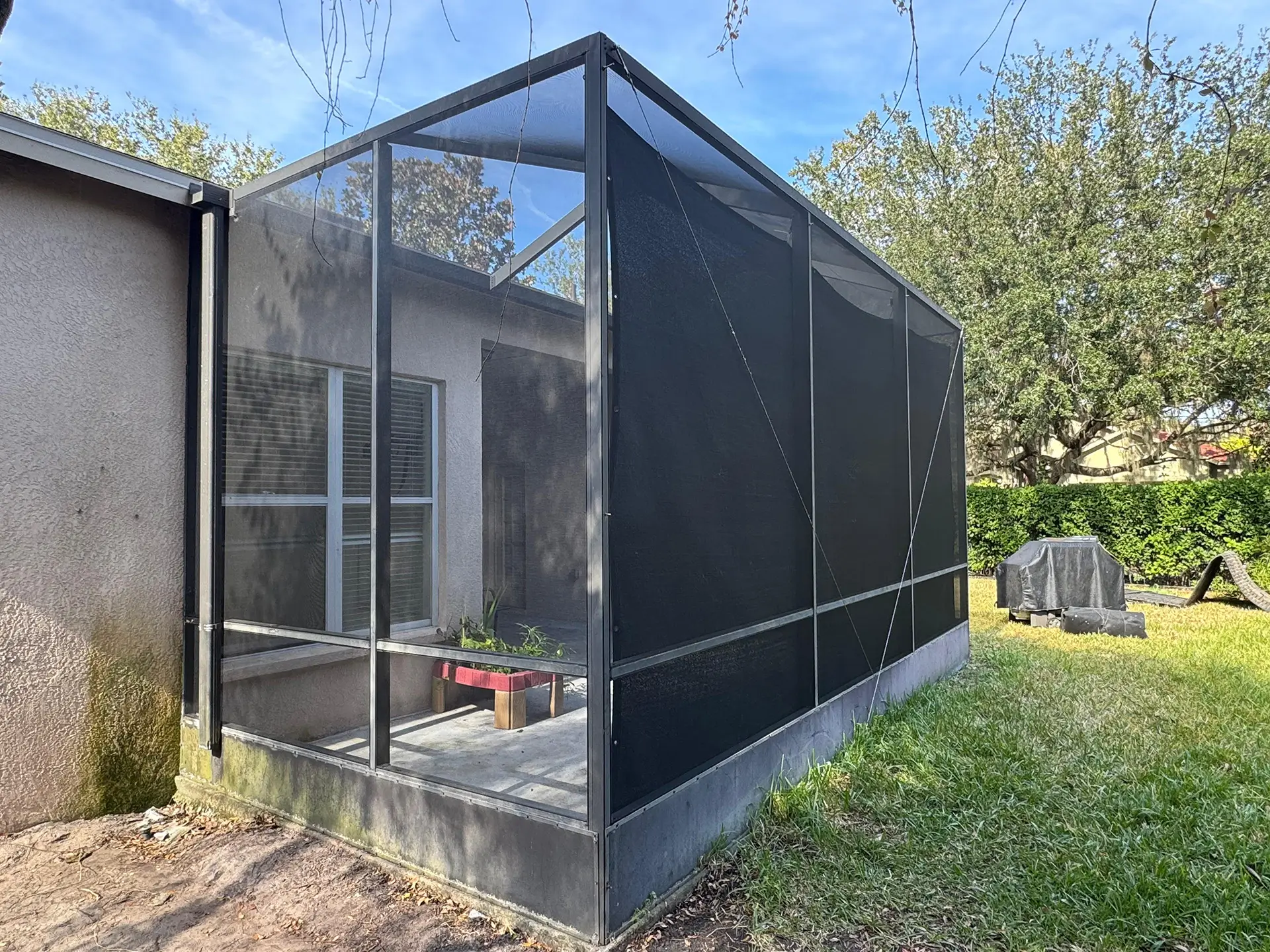 Aluminum Screen Room Rescreening, December 2025