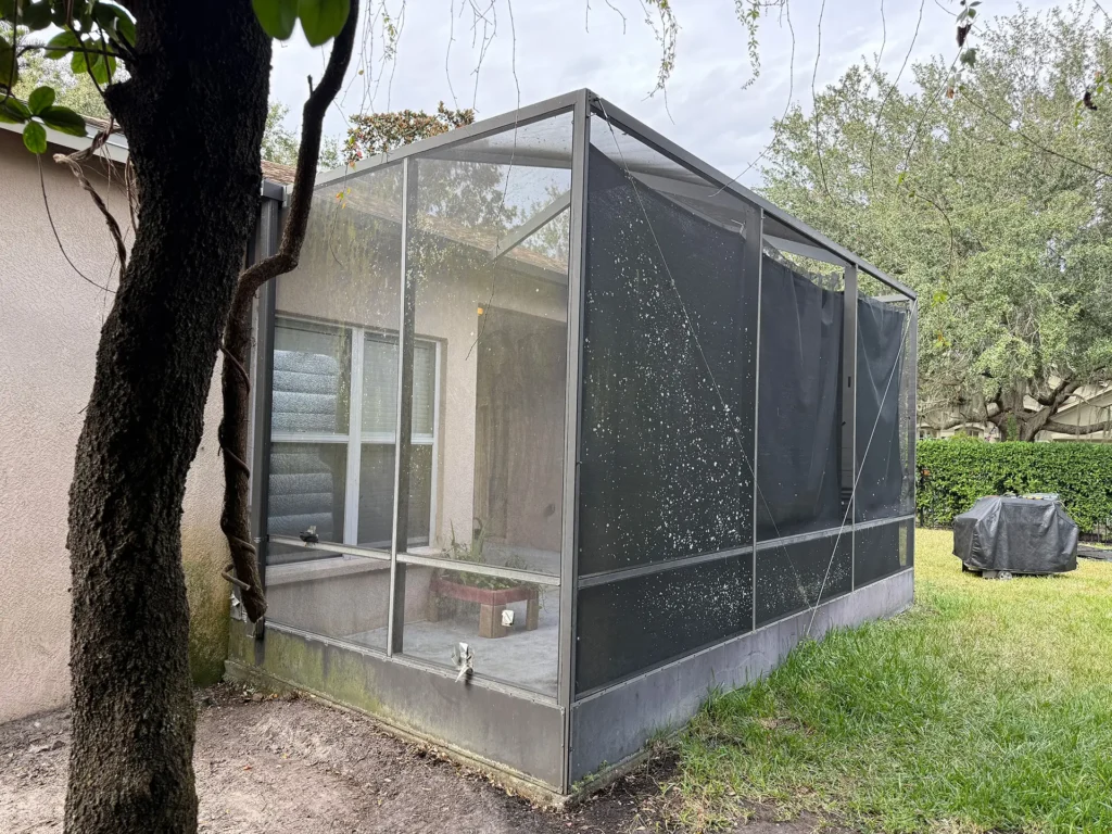 Aluminum Screen Room Rescreening 7