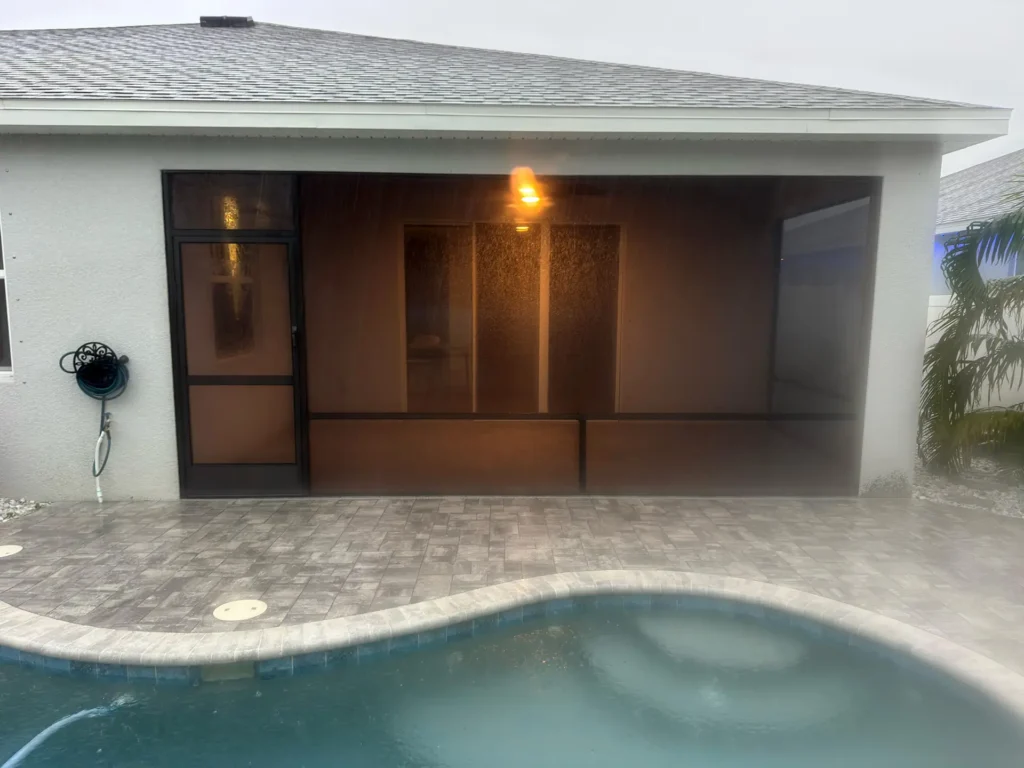 Back Porch Screen Enclosure Installation in Ruskin, FL