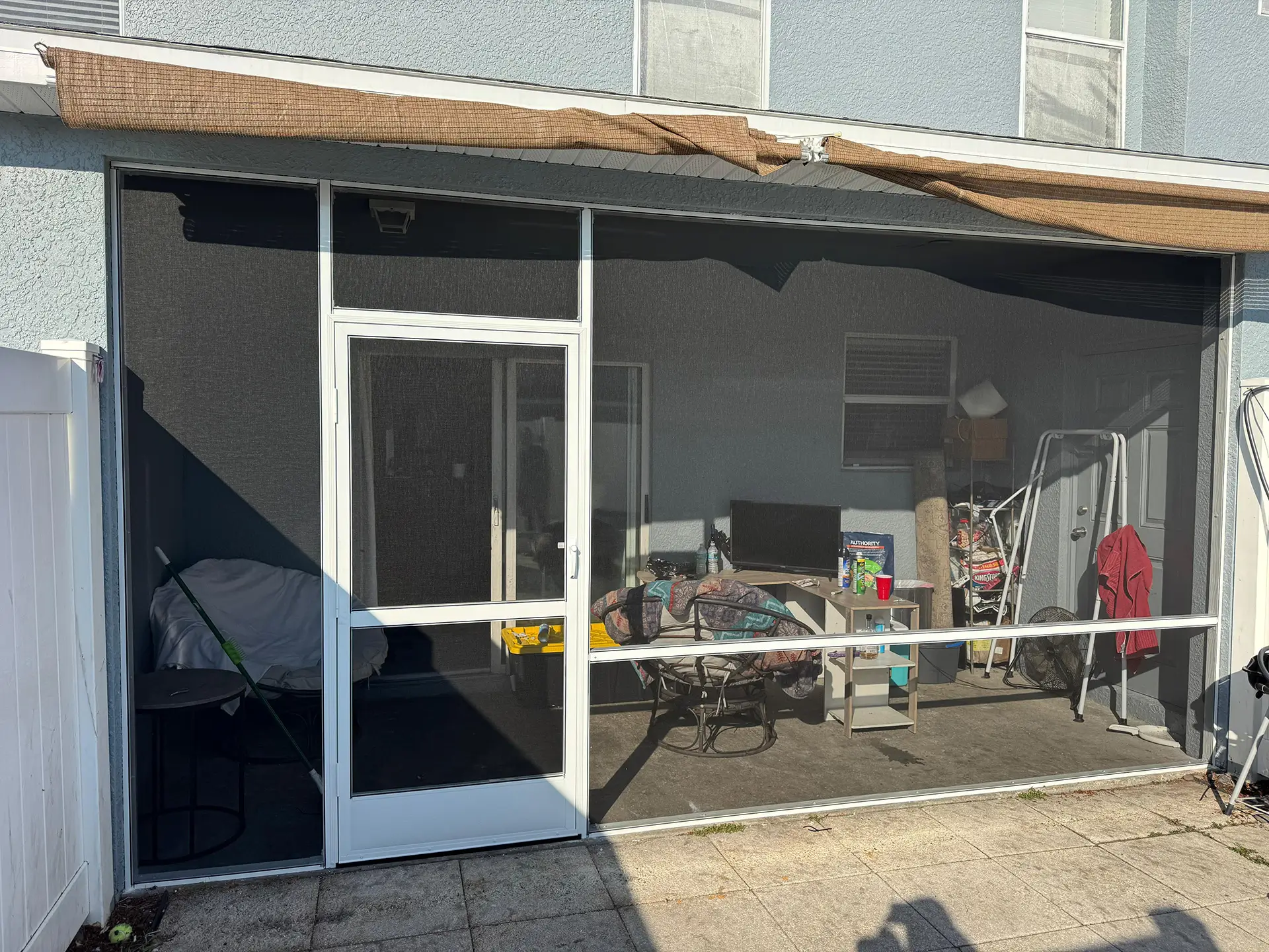 Patio Screen Enclosure Installation, November 2025