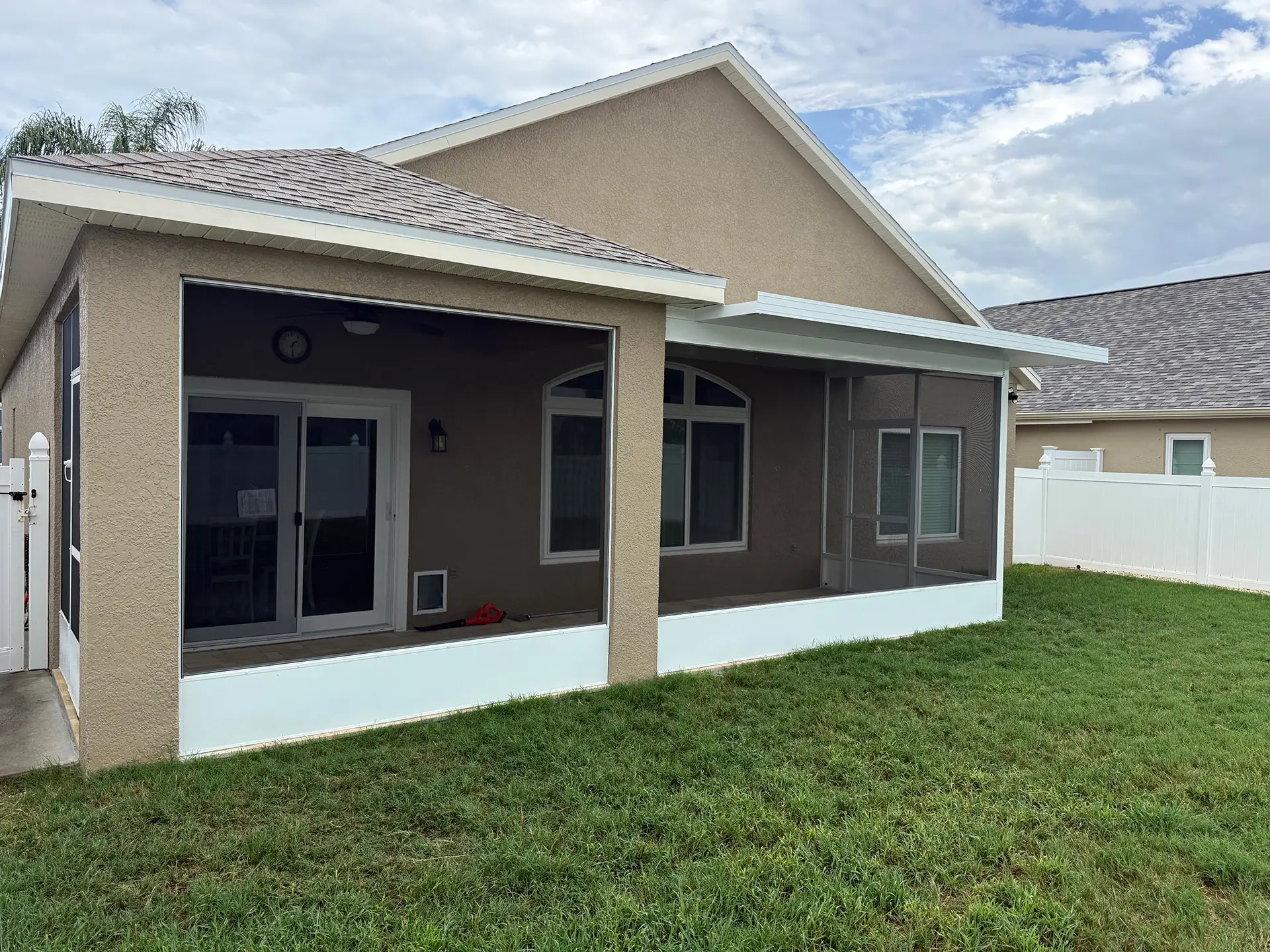 Custom Screen Room with Insulated Roof and Paver - Holiday FL 12