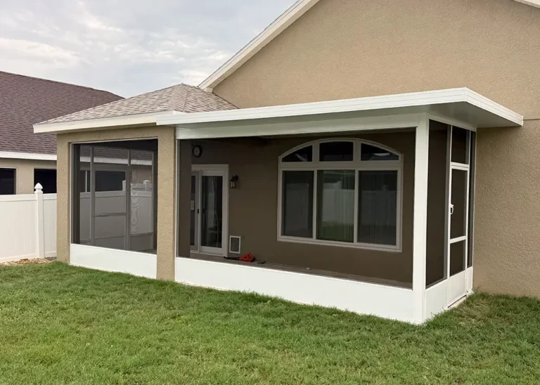 Custom Screen Room with Insulated Roof and Paver - Holiday FL - After