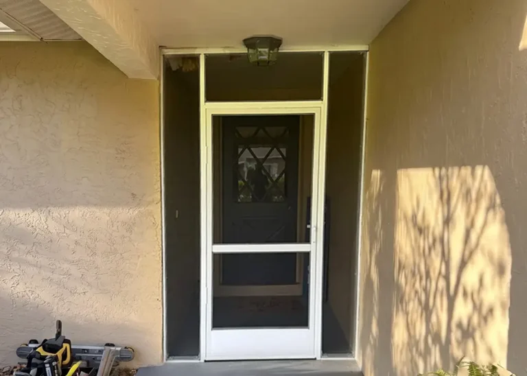Entryway Screen Enclosure Installation - Before
