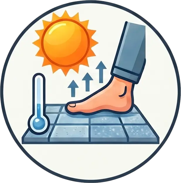 Paver Stays Cooler in the Heat