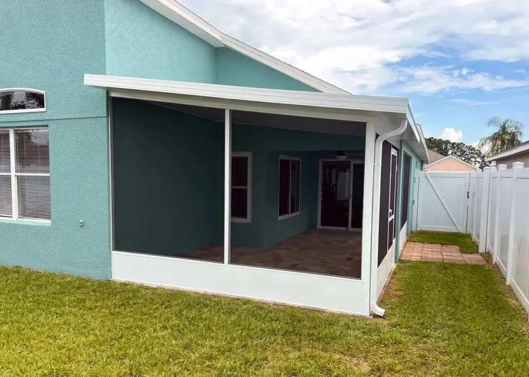After Custom Screen Room Construction with Insulated Roof