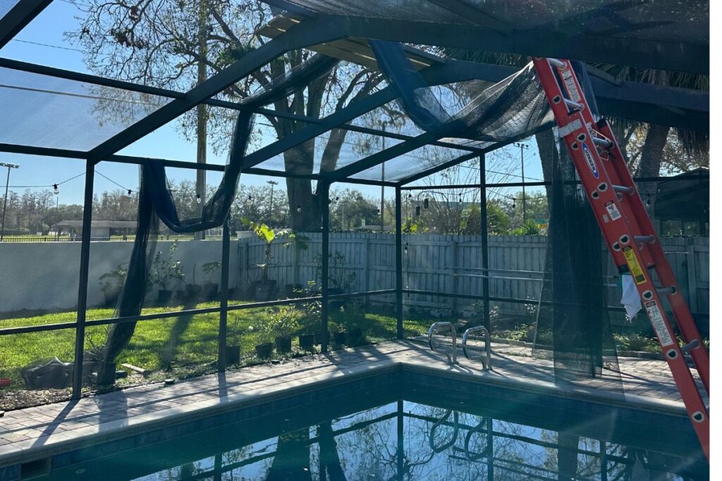 Pool Cage installation