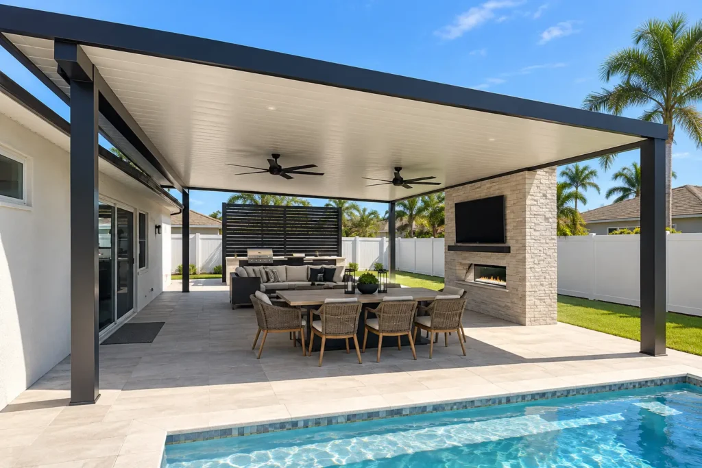 Patio Covered Extended Entertaining Space