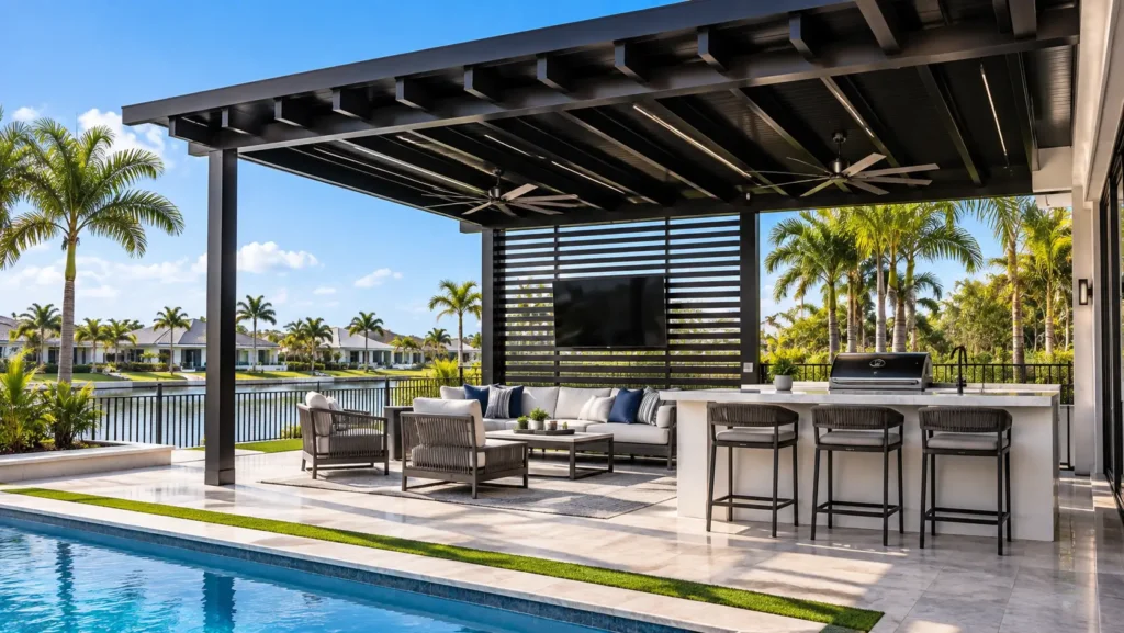 Patio Covered Outdoor Living Room