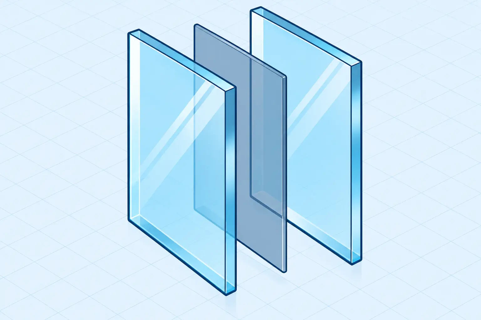 Laminated Glass Panel Diagram